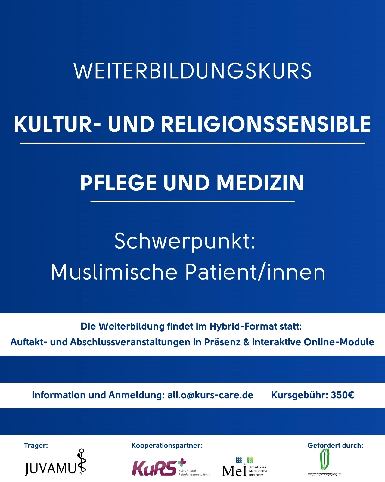 Weiterbildungskurs Kultur- und Religionssensible Pflege und Medizin